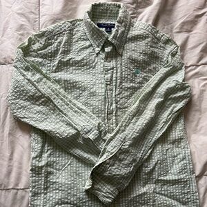 Brooks Brothers Light Green Casual Button-Down Shirt